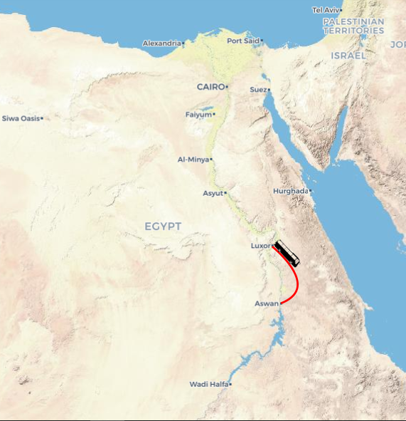 Jaz Crown Jewel Nile Cruise map