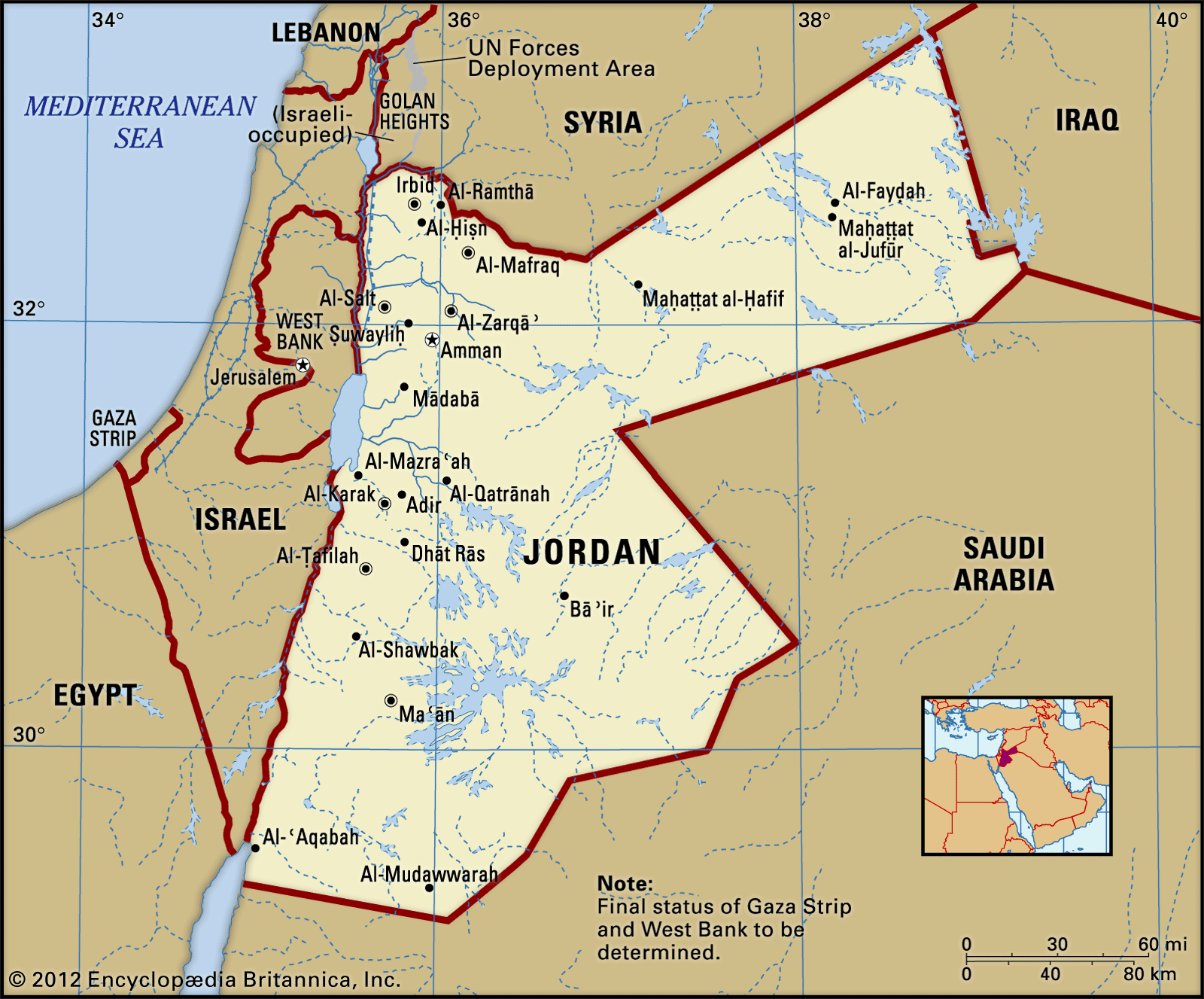 Experience Jordan: Dead Sea to Petra & Wadi Rum Tour map