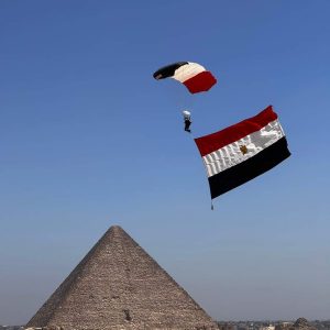 Skydiving in Giza Pyramids